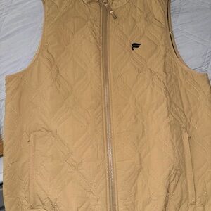 Fabletics Men's Beige Quilted Vest